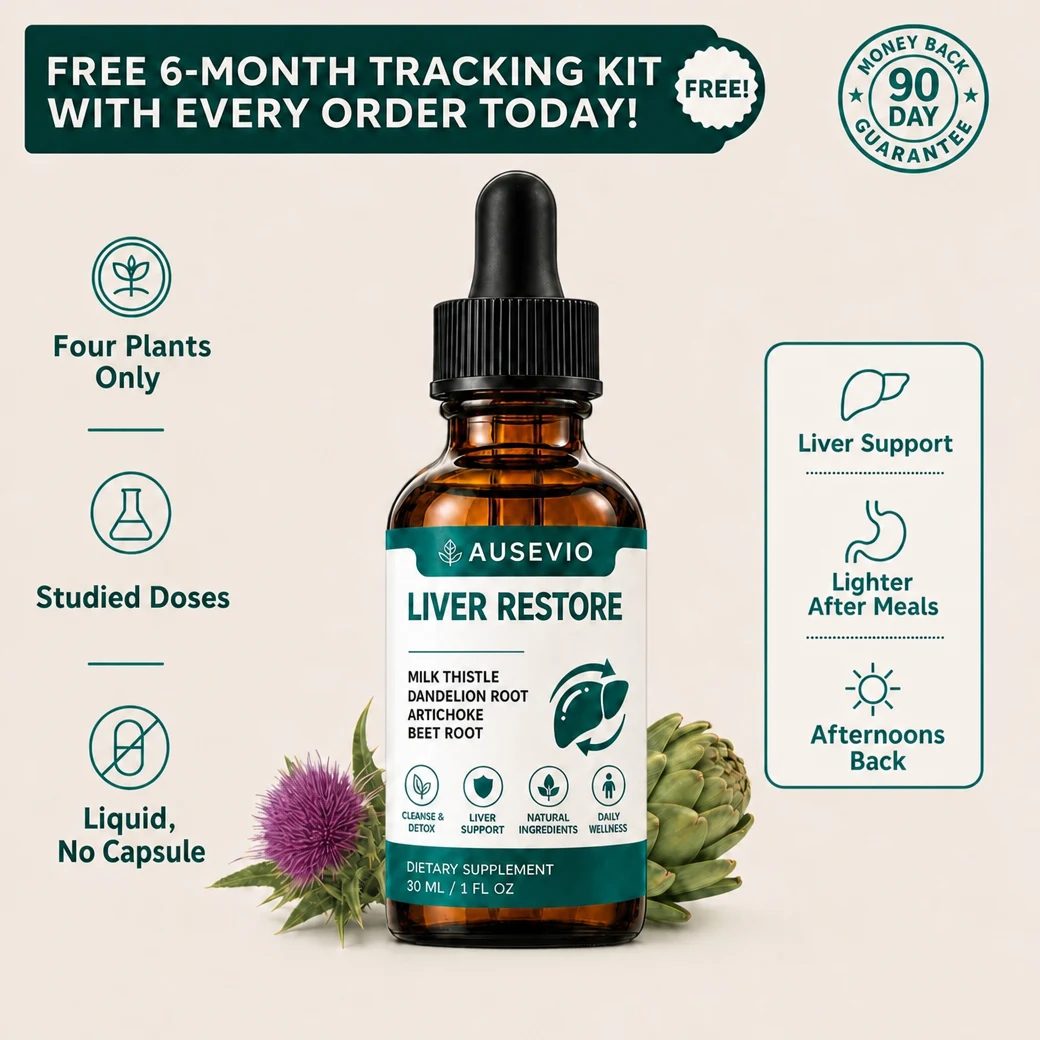 Ausevio Liver Restore - four plants, studied doses, liquid